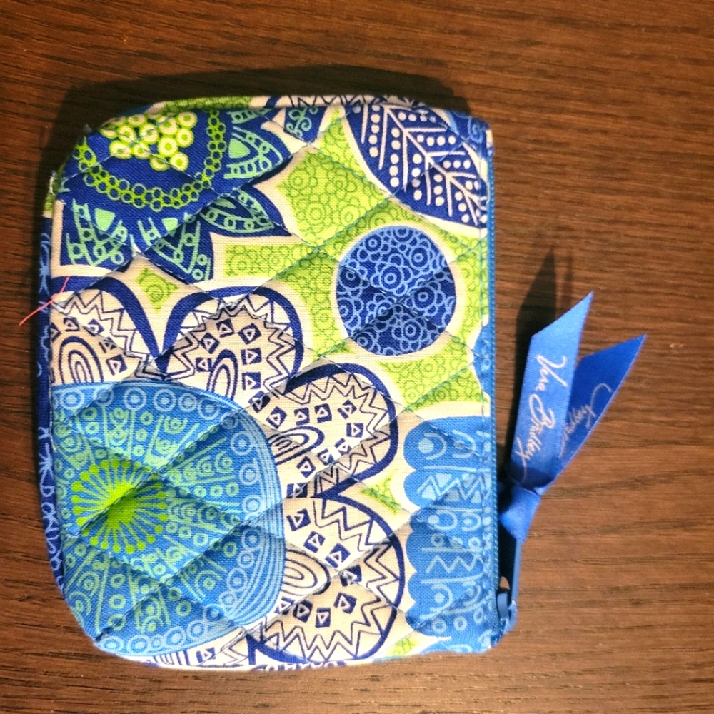 Vera Bradley coin purse doodle daisy